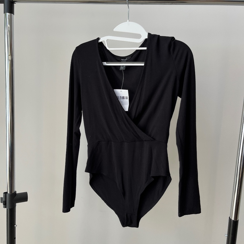 NWT F21 Deep V Bodysuit